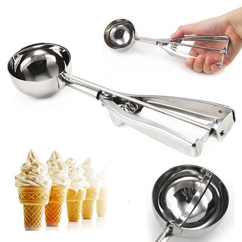 Ice cream Scoop Spoon- Stainless Steel Ice cream Ball Maker- Ice cream Scooper