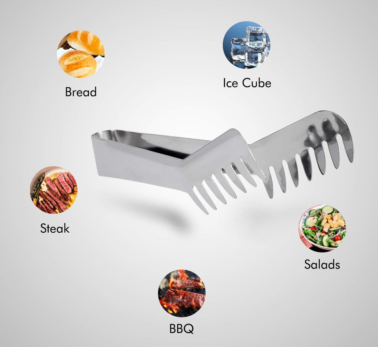 Stainless Steel Food Comb Clip Kitchen Spaghetti Tool